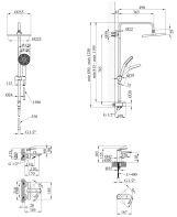 Набір змішувачів Kroner Element 211801-3801 Фото - 1